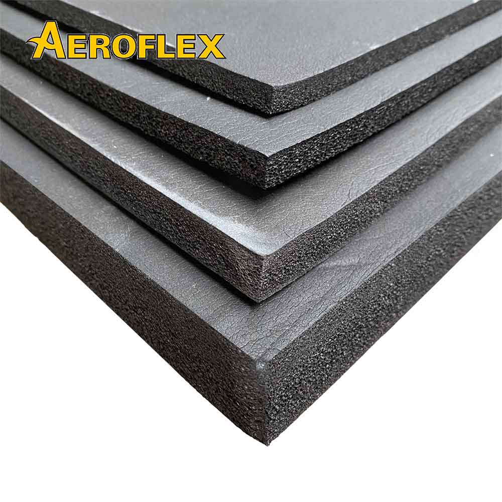 ฉนวนยางดำ AEROFLEX ชนิดแผ่นตัดสำเร็จ ยาว 4 ฟุต