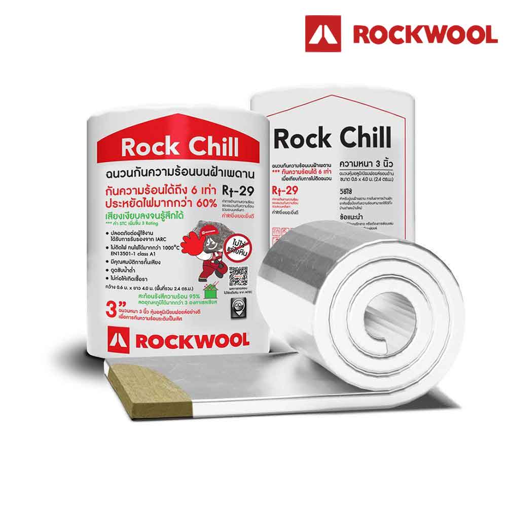 ฉนวนกันความร้อนวางบนฝ้า ROCKWOOL Rock Chill